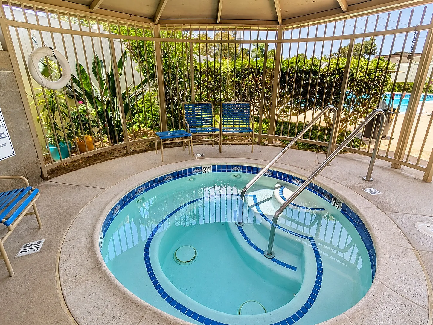 Community jacuzzi spa at Westview Condominiums, Point Loma