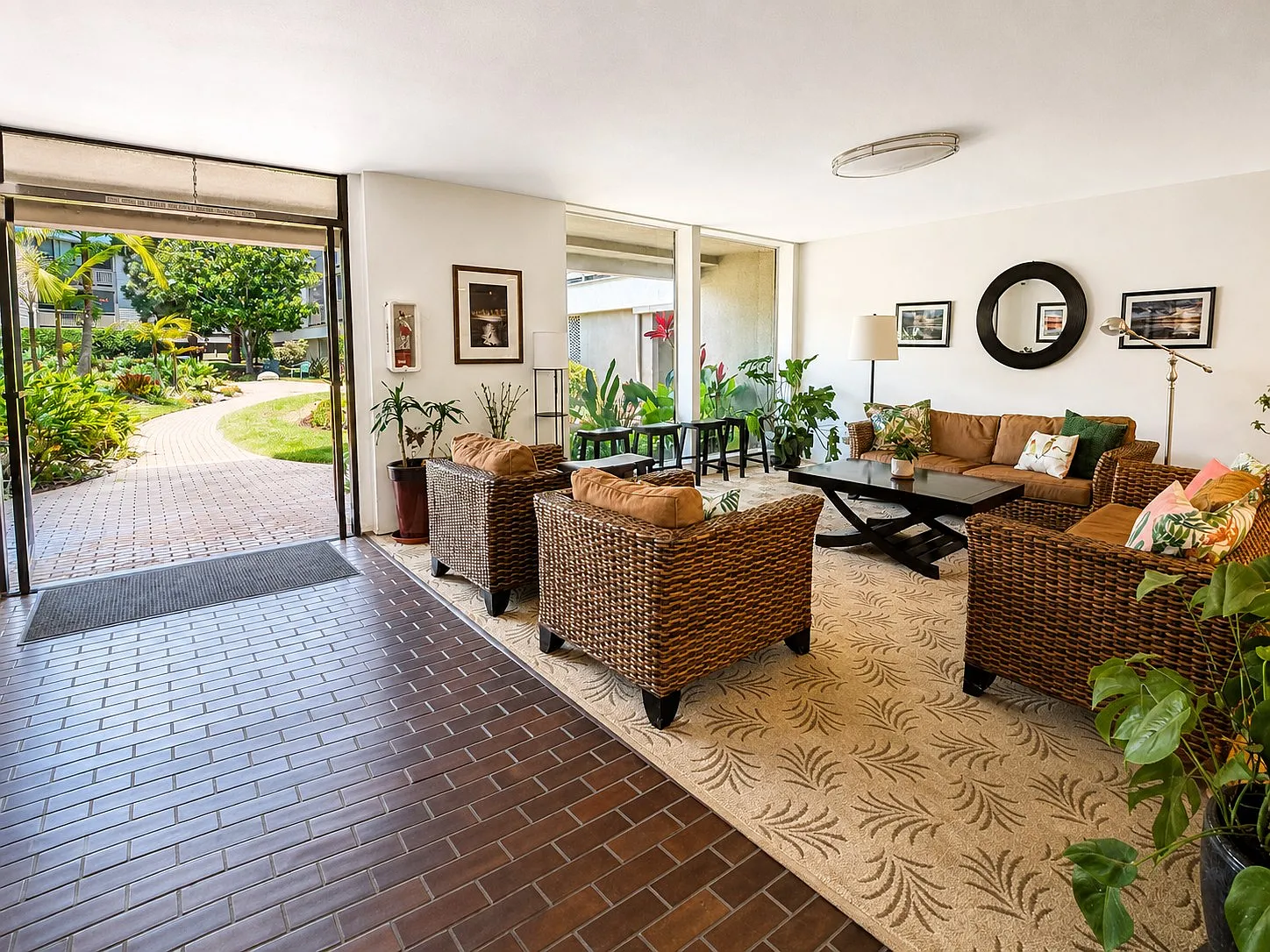 Community lobby lounge at Westview Condominiums, Point Loma