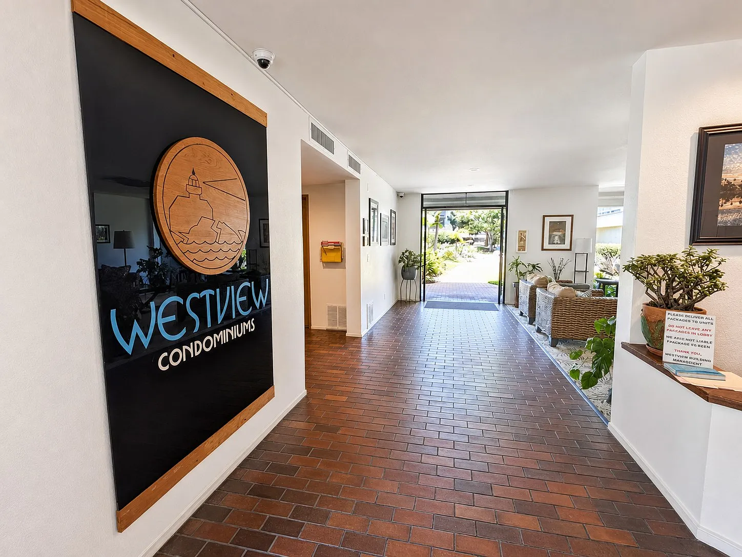 Westview Condominiums entrance lobby, Point Loma